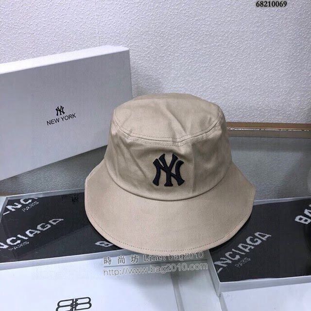 NY男女同款帽子 MLB刺繡漁夫帽遮陽帽  mm1059